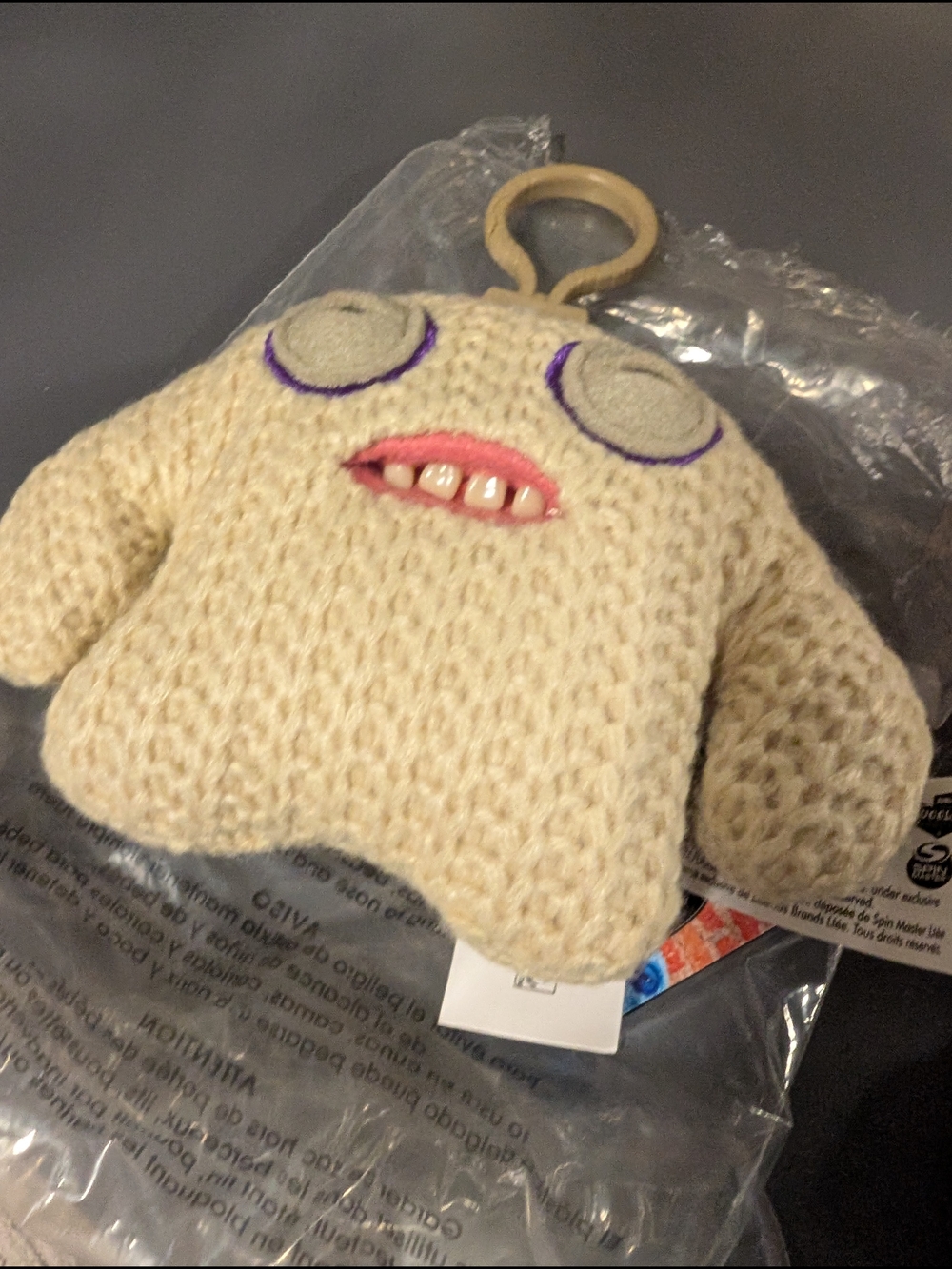 NWT Fuggler Keychain Mr. Needles White